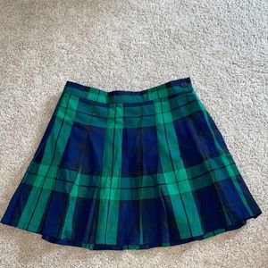 NWT Aerie Blue and Green Plaid Tennis Skirt